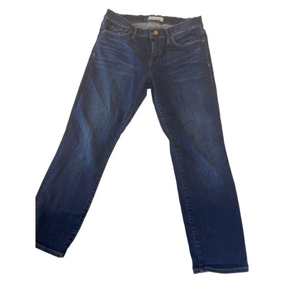 Madewell Mid-Rise Skinny Jeans Dark Wash Sz 30 EUC Stretch Preppy Classic Dark - Picture 1 of 9